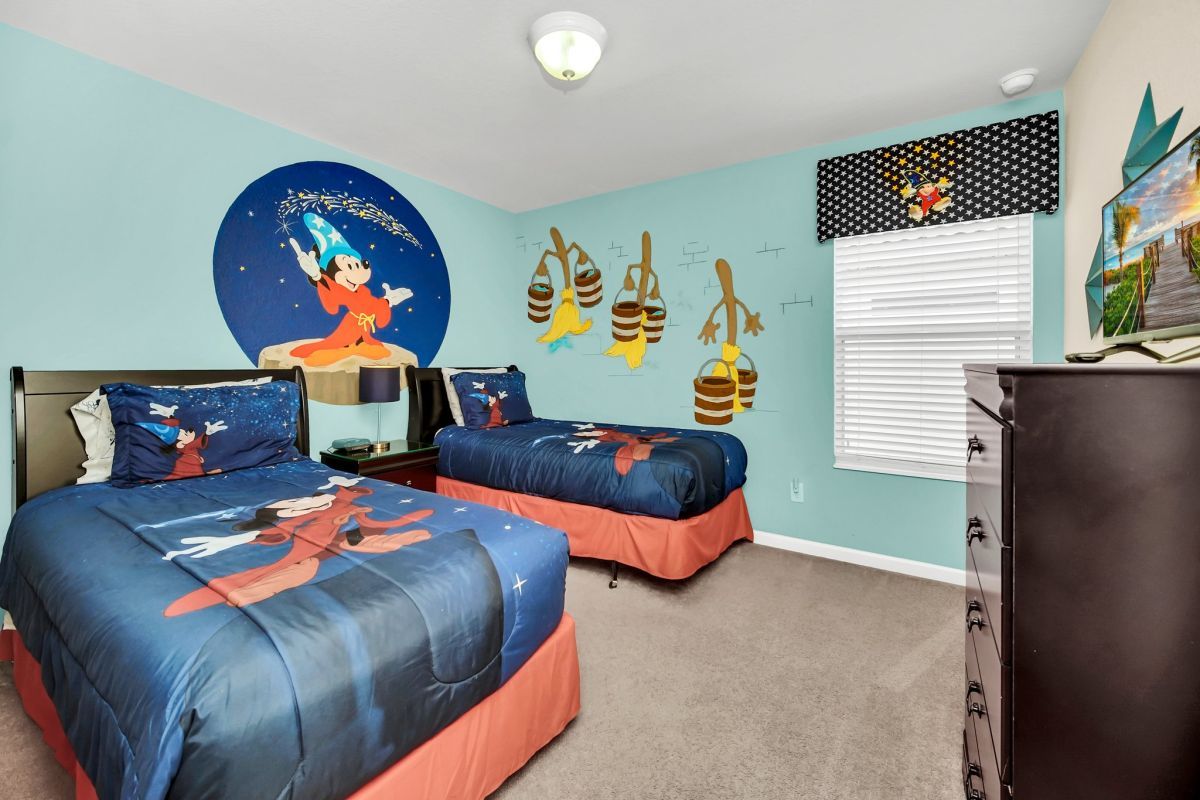 Mickey Mouse themed kids room