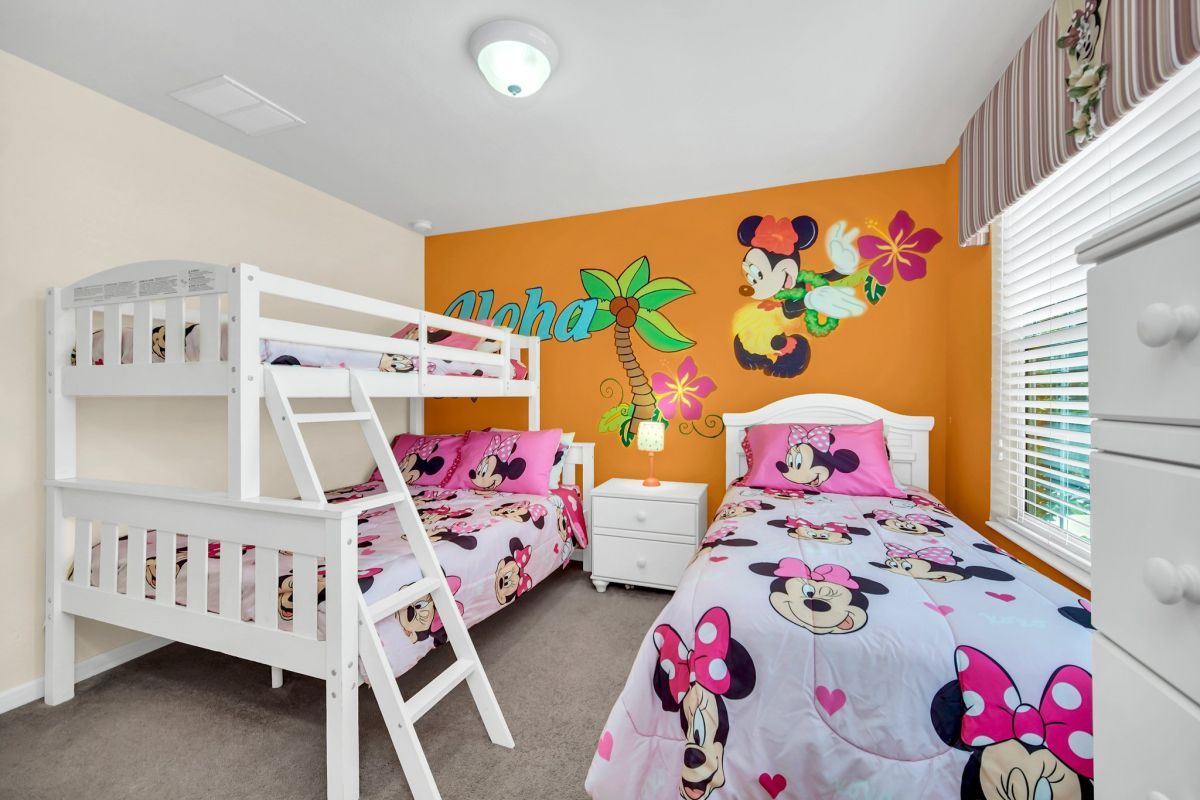 Minnie Mouse themed kids room