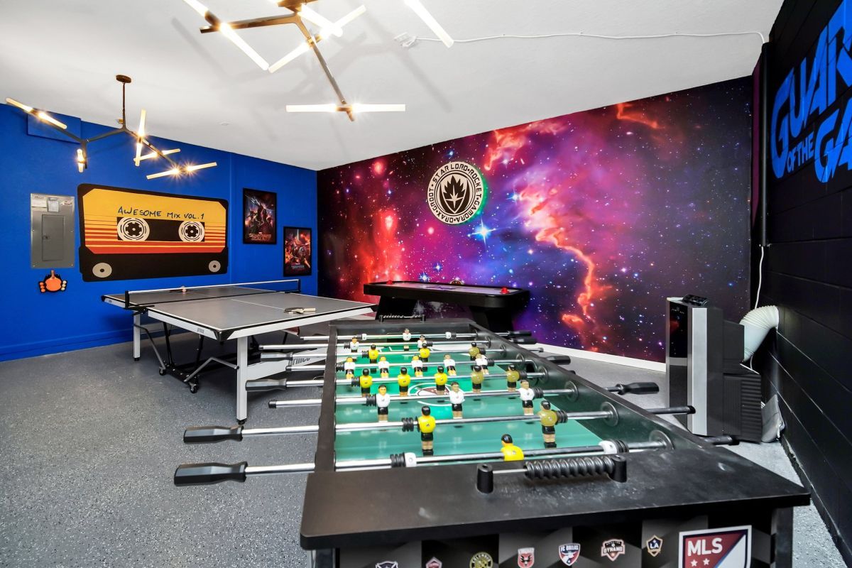 Game room of Orlando vacation rental