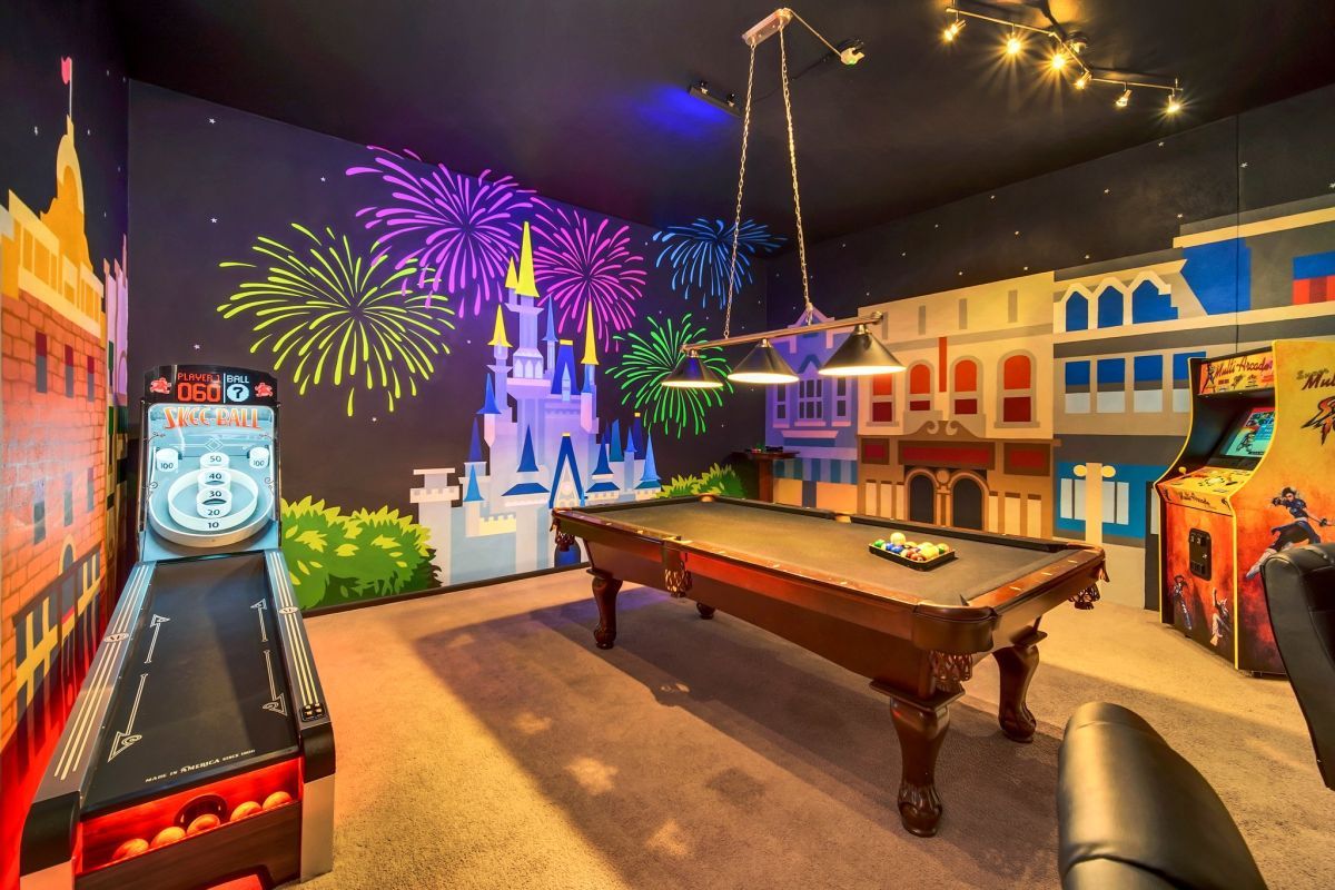 Game room of Orlando Florida vacation home